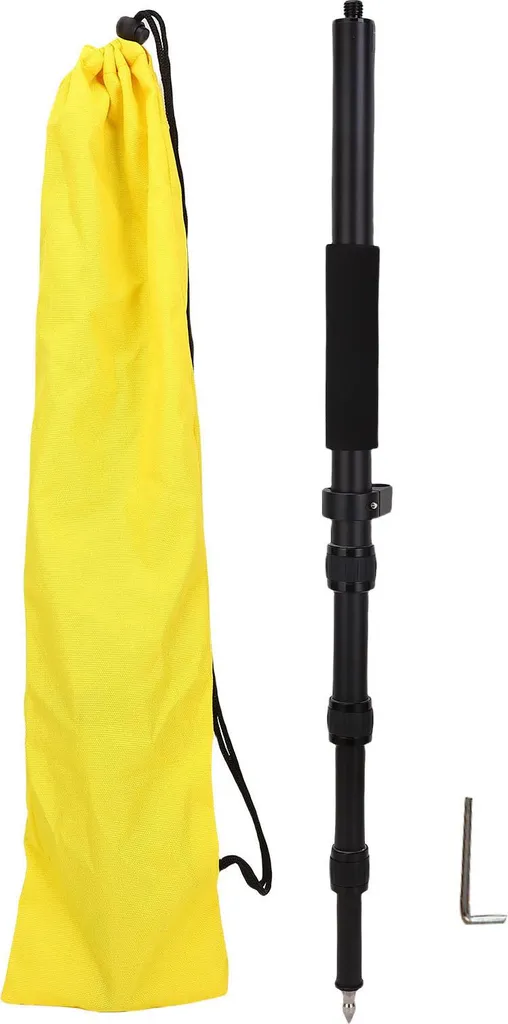 Canne GPS anti-vibration en aluminium 1,5m pour mesures RTK ultra précises
