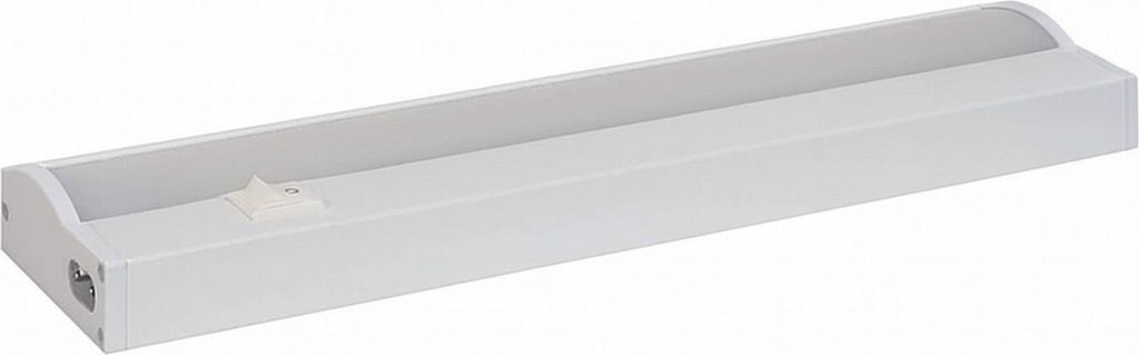 Mueller Licht LED Unterbauleuchte 585cm Weiss 10W 700lm 4000K Neutralweiss MetallKunststoff energiesparend langlebig mit Schalter Innenbereich