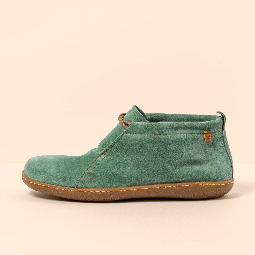 El Naturalista Schnürstiefel Damen N5290 SILK SUEDE JADE / EL VIAJERO Farbe Blau