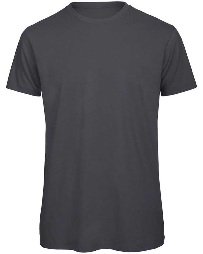 B&C Herren T-Shirt, Baumwolle FK127 (M) (Dunkelgrau)