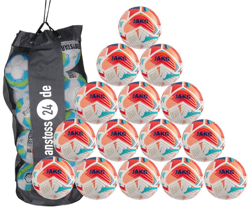 Ballset JAKO Trainingsball Flow inkl. Ballsack 15 Bälle