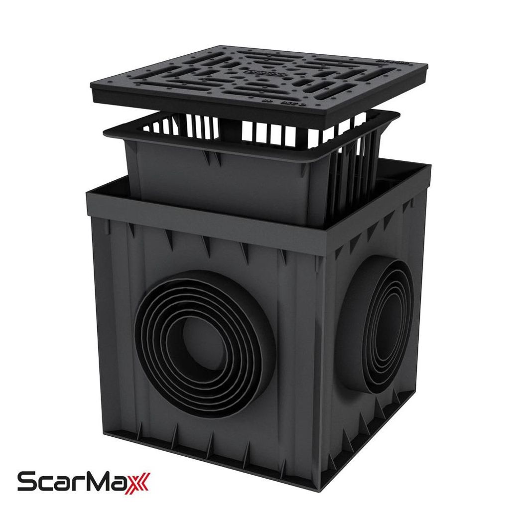 ScarMaxx - Hofablauf 300x300 mm C250 - Bodenablauf mit Produktbild 