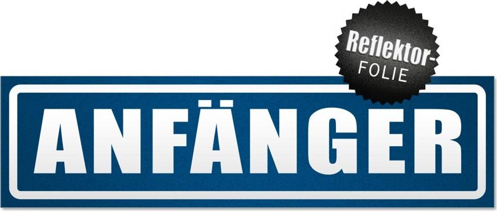 Anfänger invertiert Magnetschild Schild magnetisch