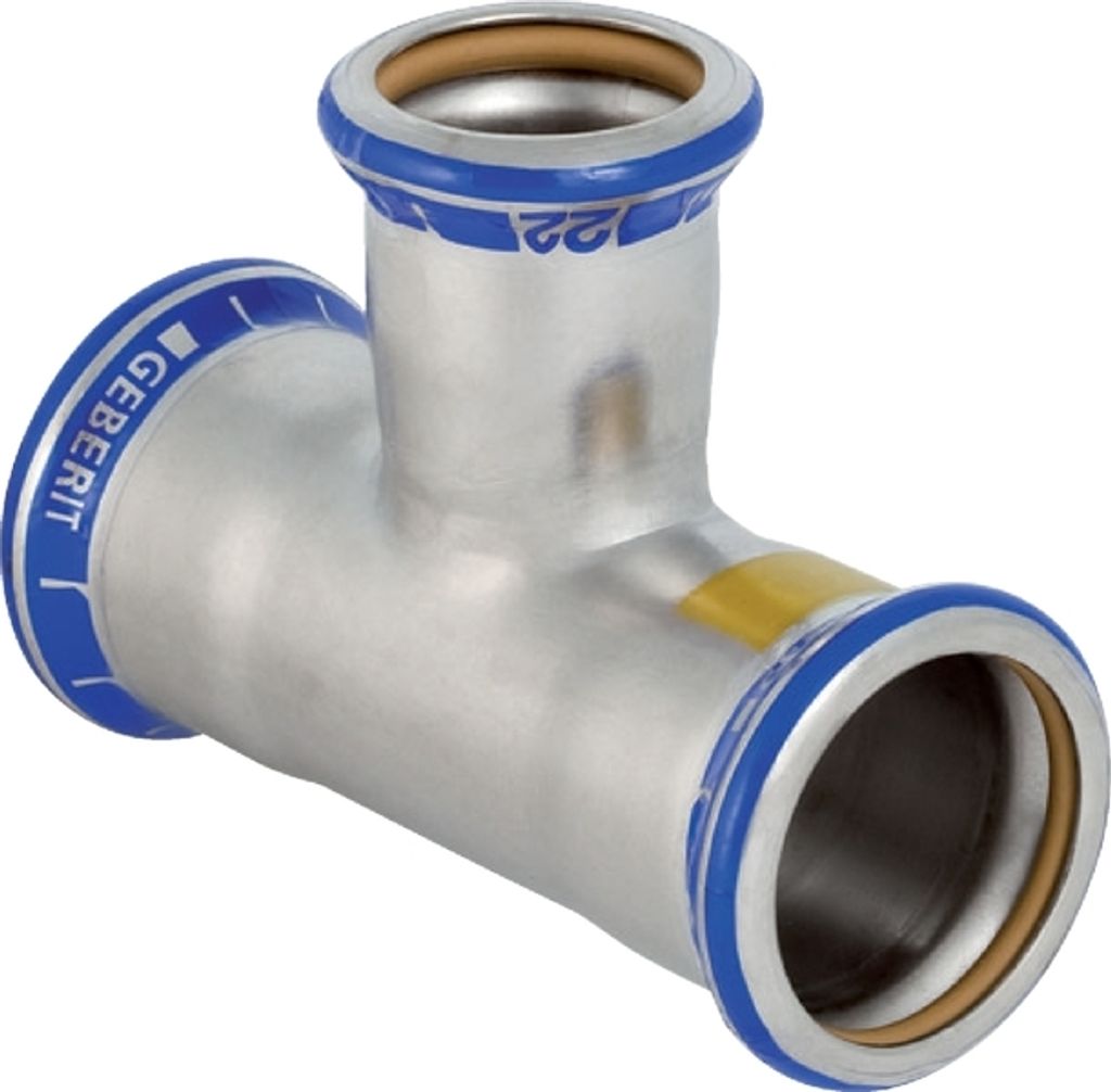 Geberit 34042 Mapress Edelstahl T-Stück reduziert