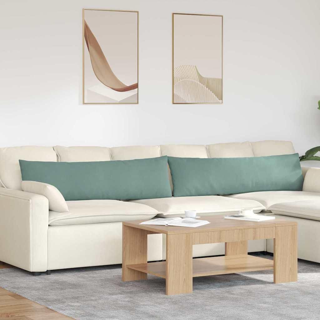 "Schlussverkauf" Sofakissen 2 Stück - Sitzauflage - Sitzpolster - Meergrün 145x40 cm Cordstoff C5597