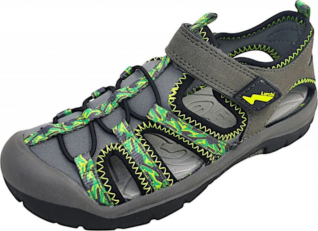 Lurchi Finto Kinderschuhe Jungen Sandalen Grau Freizeit, Schuhgröße:27 EU