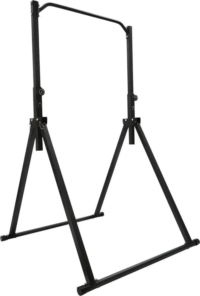 Klimmzugstation - Freistehende Klimmzugstange - Dreiecksrahmen - Höhe 1,75–2,3 m - Max. 200 kg - Rohrstärke 1,2 mm - Größe 1,33×1,16 m - Sch...