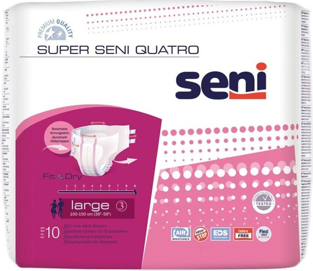 SENI Super Quatro Inkontinenzslip L Produktbild 
