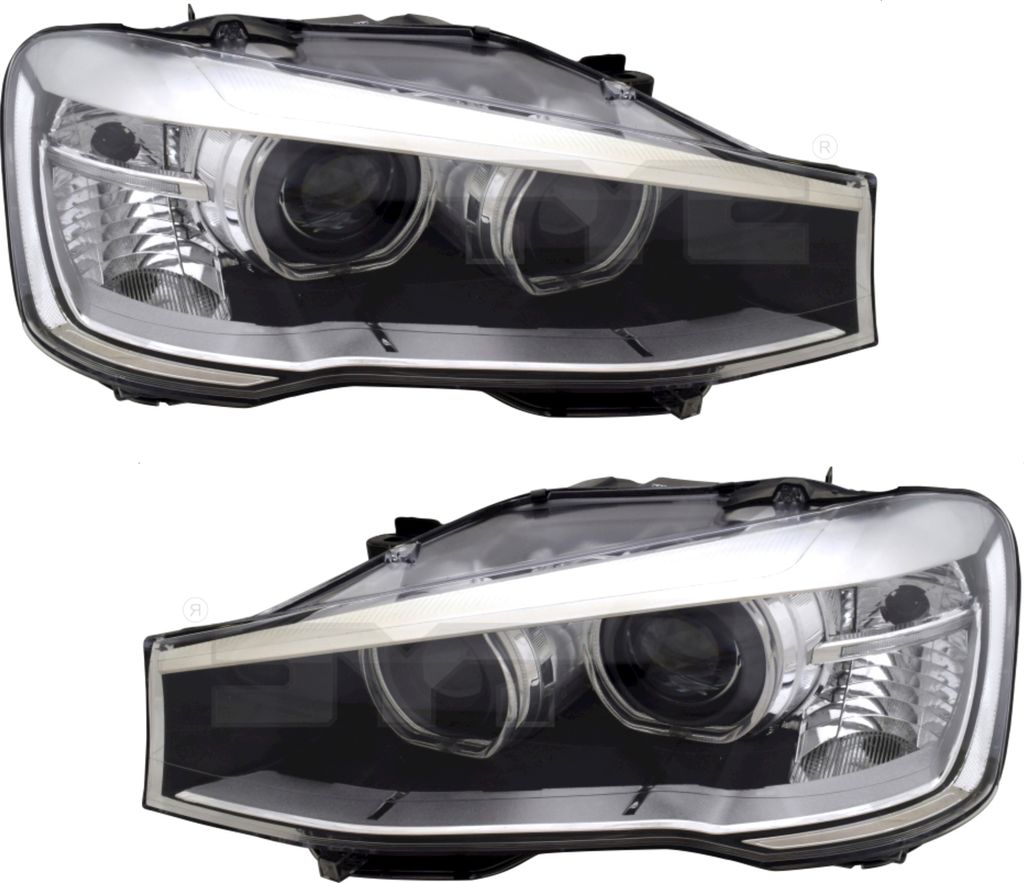 TYC Scheinwerfer Set für BMW X3 F25 14-17 X4 F26 13-18 Xenon LWR Motor
