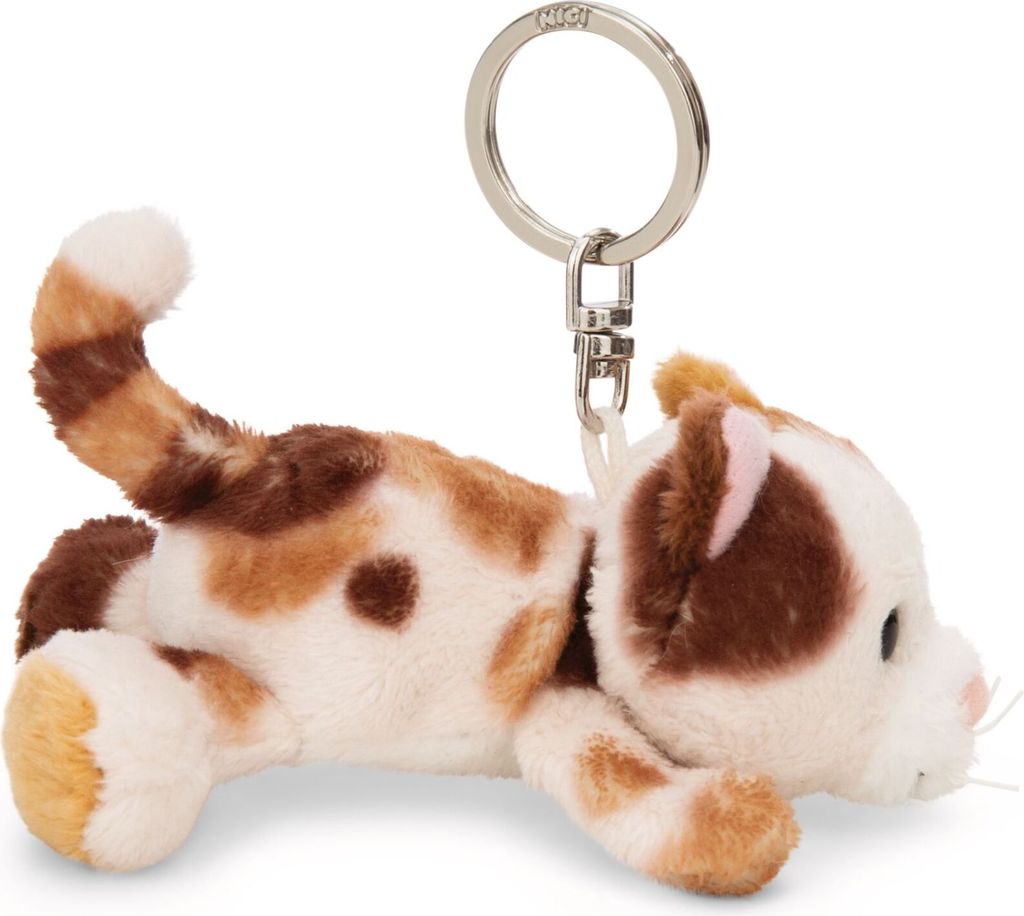 NICI Schlüsselanhänger Glückskatze 10cm - braun - Produktbild 