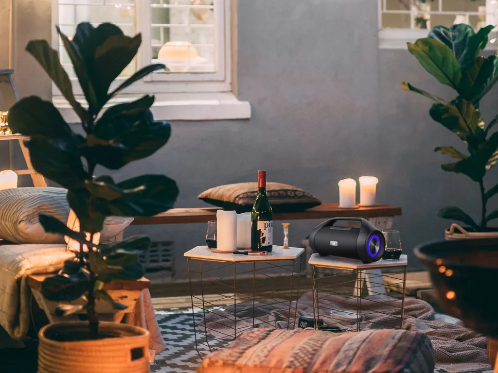 Haut-parleur Bluetooth portable Caliber avec lumières LED intégrées - 12