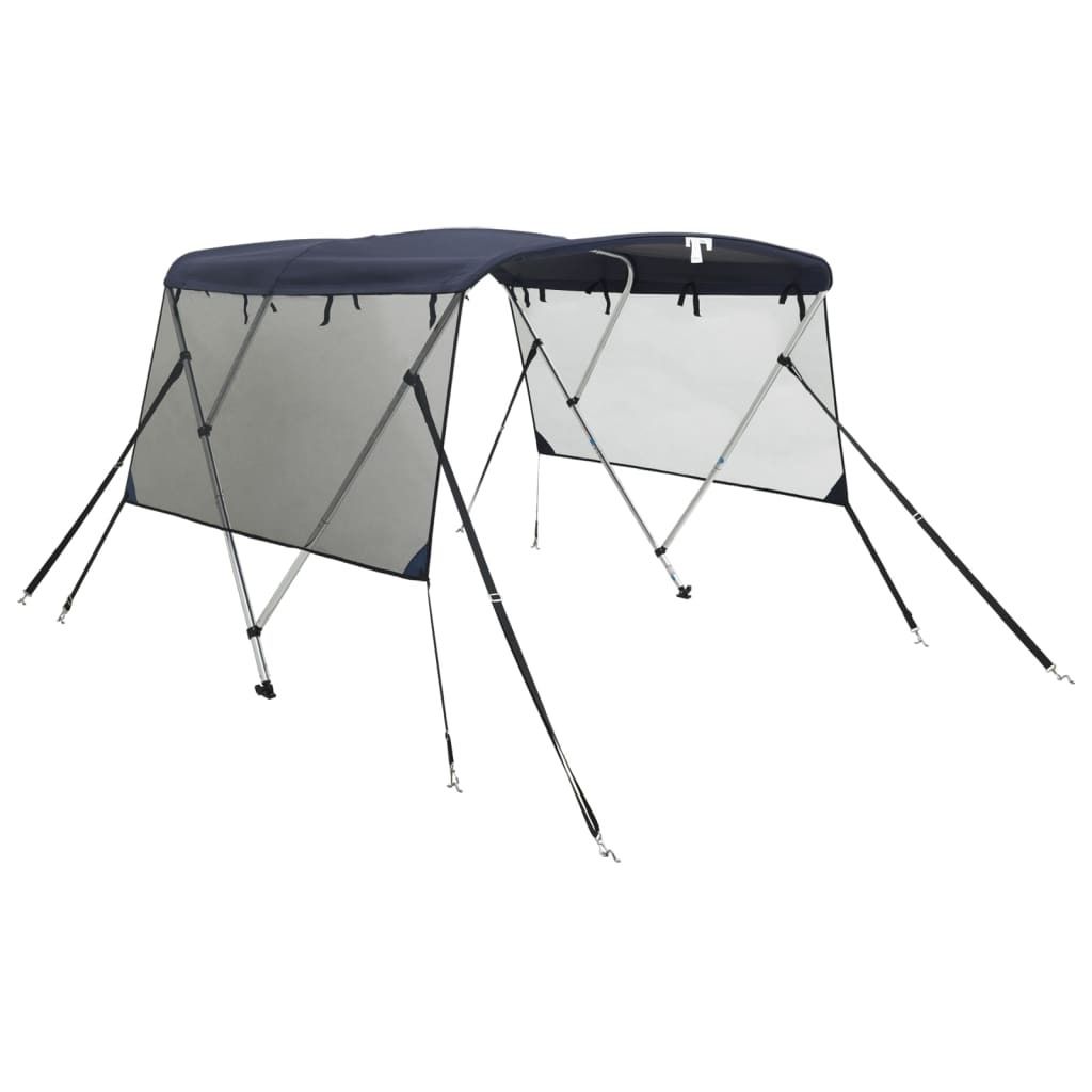 vidaXL 3-Bow Bimini-Top avec panneaux latéraux en maille Image du produit 