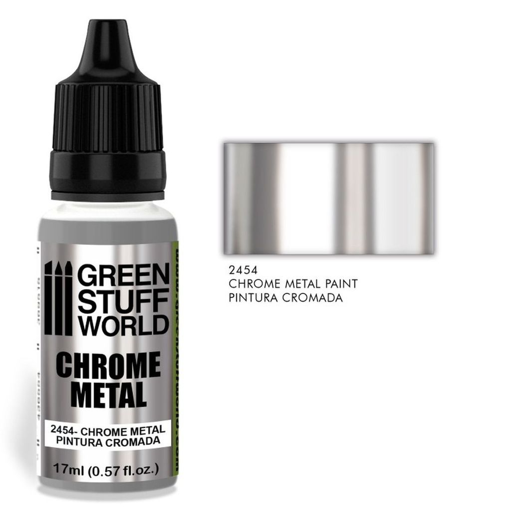 GREEN STUFF WORLD - Chrom Metall Farbe 17 ML - 13468 Produktbild 