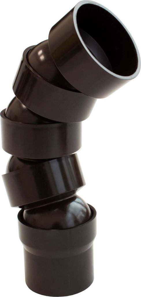 INEFA Flexibler Regenrohrbogen, PVC DN50 / 50mm 67-90 Grad, Produktbild 1