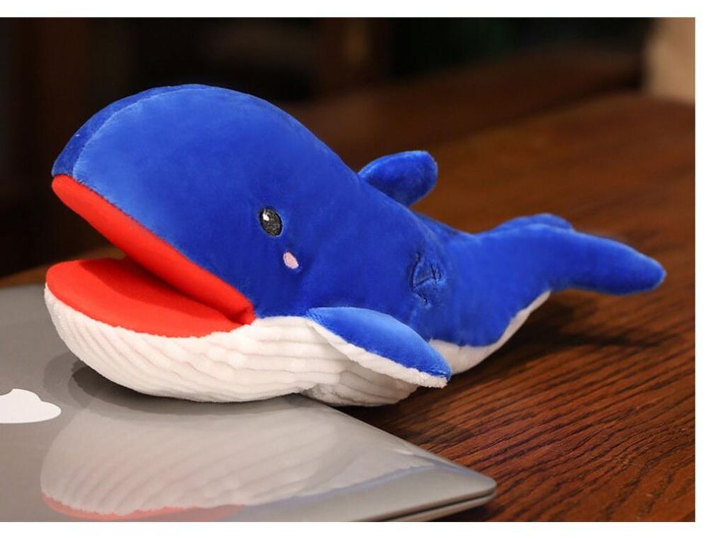 Leantoys Plüsch-Maskottchen Blauwal Puppe 30 cm