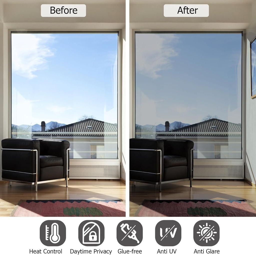 Spiegelfolie Fenster 60x200 cm – selbstklebende