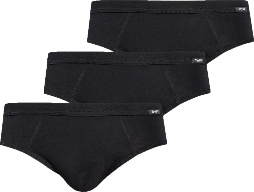 Teyli 3er Pack: Baumwollslips für Männer Toni Male 802-3 schwarz S