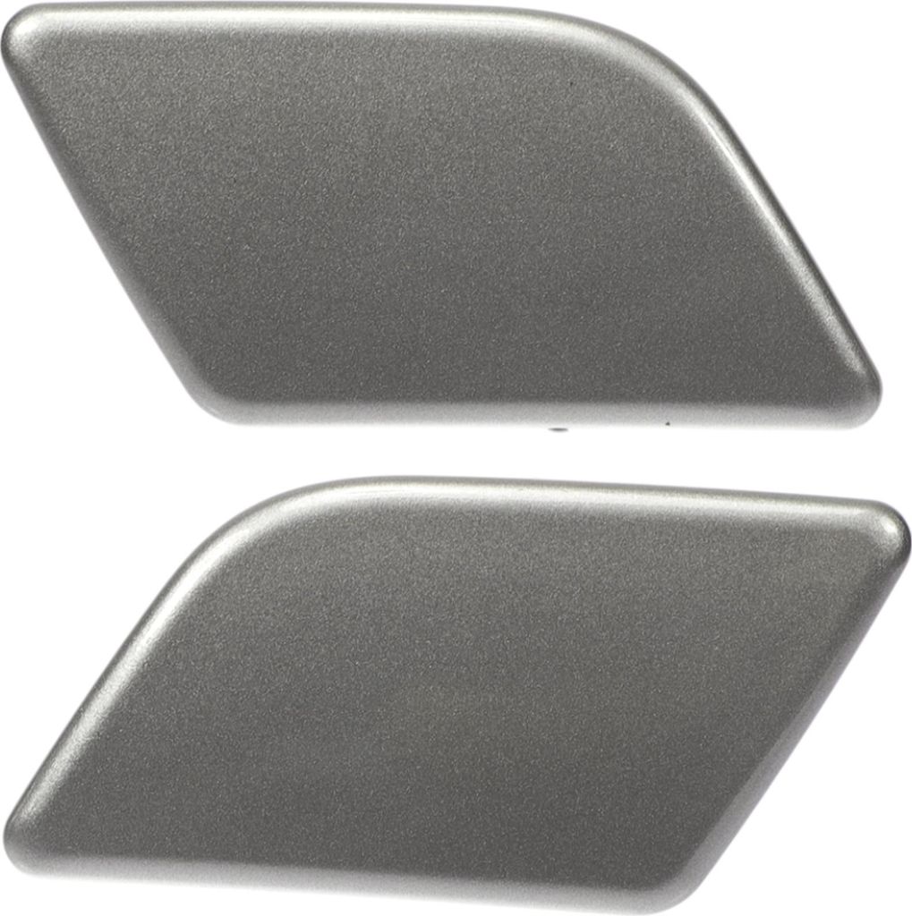 Front Left Right Side Bumper Headlight Washer Nozzle Cover Cap für BMW X1 2013-2015 Stoßstangenverkleidungsdüsenabdeckung Nr. 51117347666 Silber...