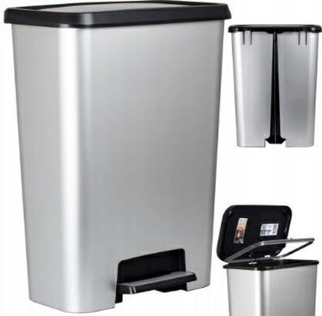 Curver Kosz Na Śmieci Z Pedałem 50L  /Iml Metalizowany Zdjęcie produktu 