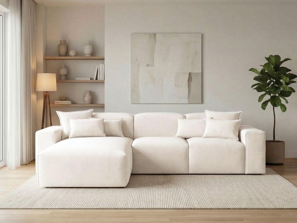 GrainGold Ecksofa L-Form Links Leni - Ecksofa fürs Produktbild 