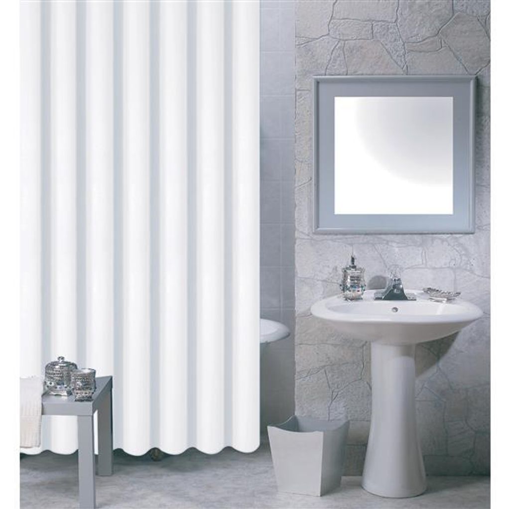 Zasłona prysznicowa MSV, poliester/plastik, 180 x 200, Zdjęcie produktu 1