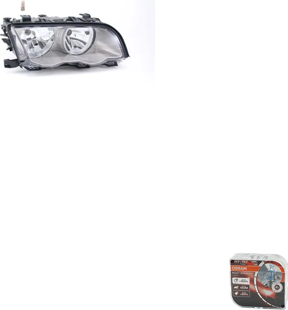 Gruppo Ottico Johns BMW E46 63126908216 Destro con Kit Osram H7 Laser