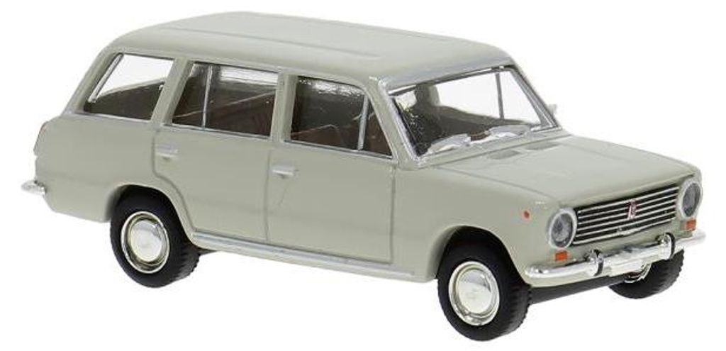 Brekina PKW Fiat 124 Familiare in grau 22429