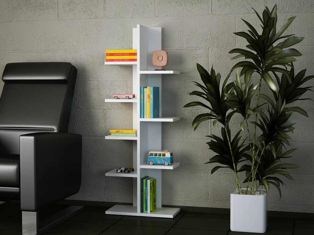 Bibliothèque Arbre Blanche Skye Decor : Gagnez de la place au salon