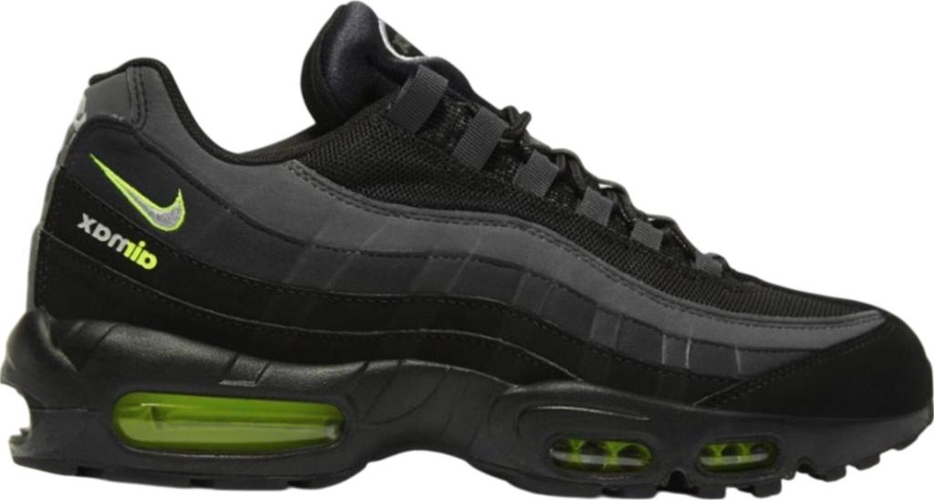 Nike Air Max 95 - Retro Logo - Herren Sneakers Schuhe Schwarz CV1635-002 , EU 42.5 US 9