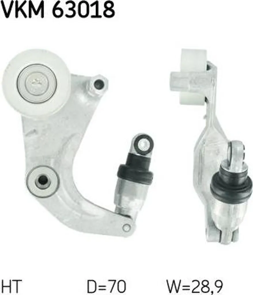 Galet tendeur SKF VKM 63018 pour courroie Civic OE 31170RNAA02