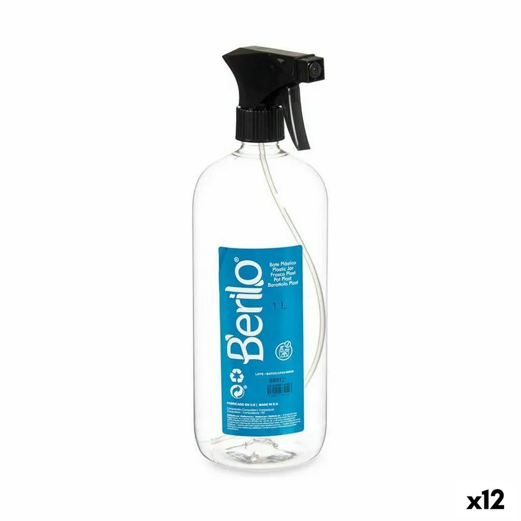 Lot de 12 Pulvérisateurs à Gâchette 1L Berilo SE1325 Plastique Résistant