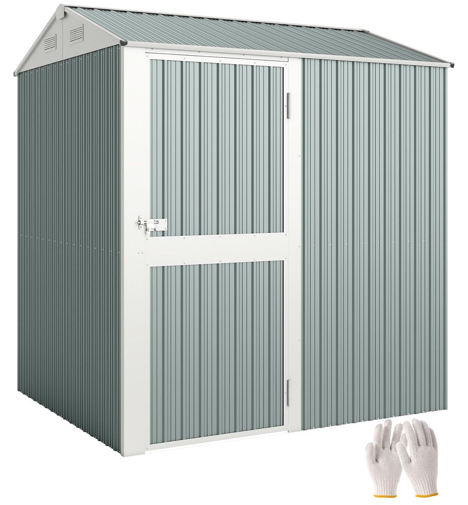Outsunny Metall Gerätehaus 3,5 m², Hoher Abschließbar Produktbild 