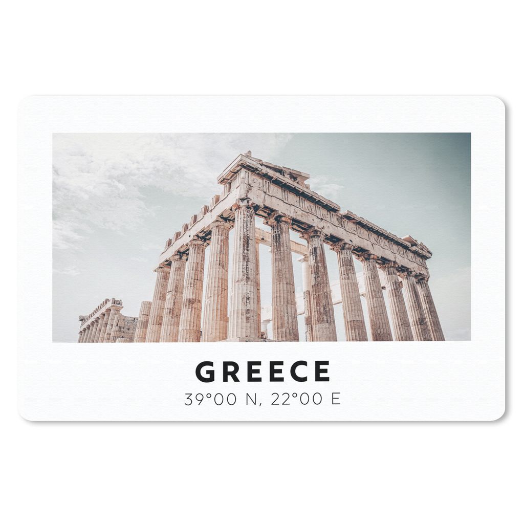 MuchoWow Schreibtischunterlage Parthenon - Griechenland - Athen 60x40 cm - XXL Mauspad - Großes Mauspad