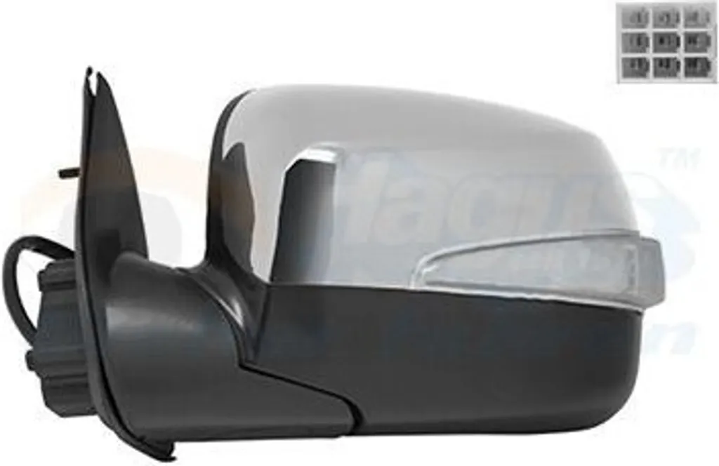 Rétroviseur VAN WEZEL 3615815 Convexe Non Chauffé pour ISUZU D-Max I