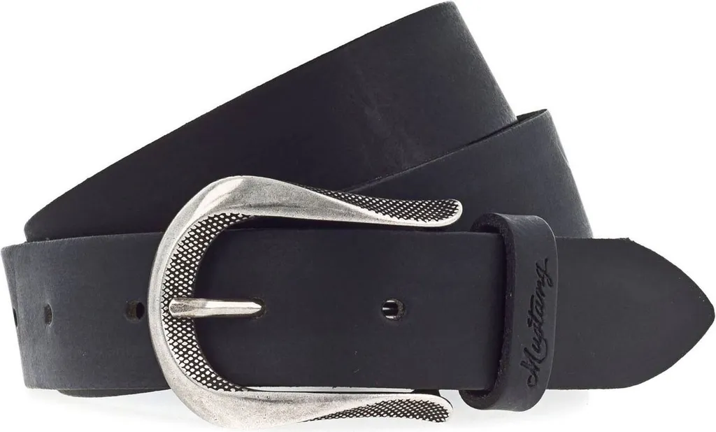 MUSTANG Cintura Pelle Belt 3.0 W85 Nero - Offerta Imperdibile!