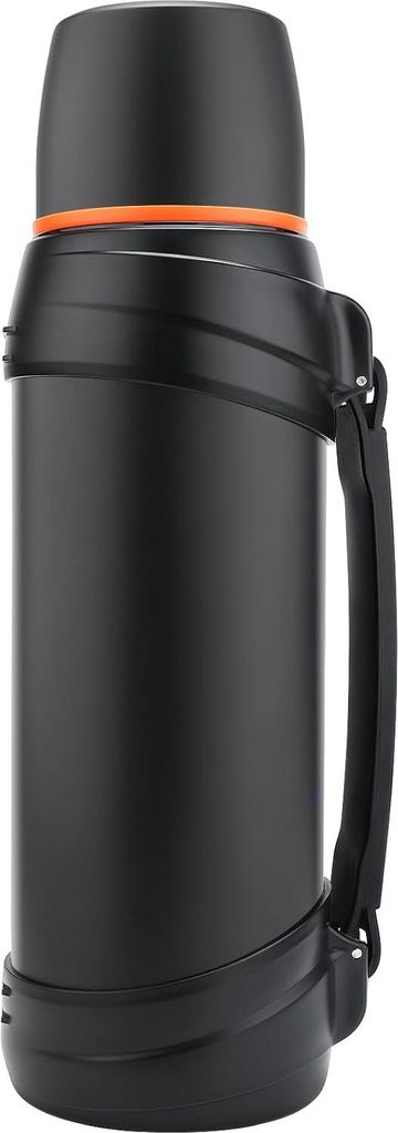 Thermosflasche Thermoskanne 2.5L, Isolierkanne Edelstahl Trinkflasche, Isolierflasche mit 2 Trinkbecher, Doppelwandisolierung Camping Wasserflasche...