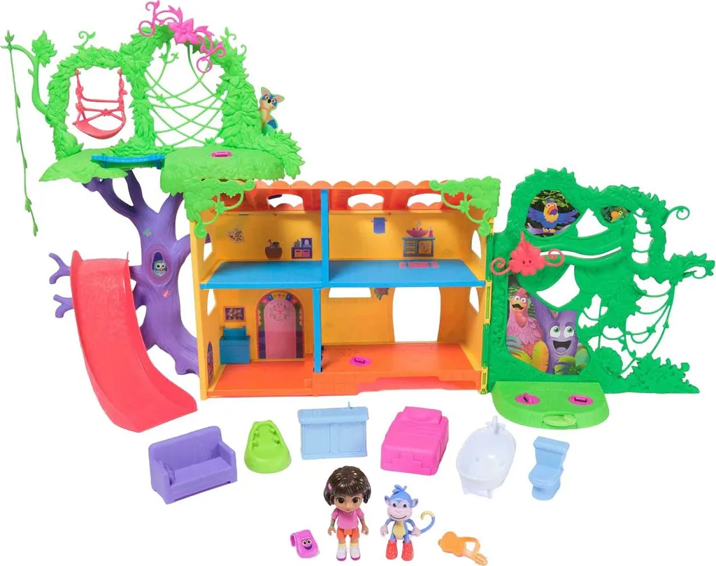 Dora Treehouse Play Set musical avec effets sonores et figurines