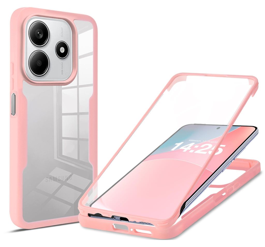 360 Grad Rundum Schutz Handyhülle für Xiaomi Redmi Note 14 Produktbild 