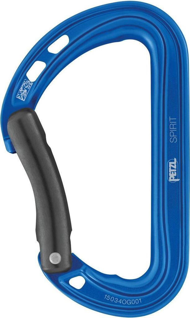 Petzl Spirit D Carabiner Solid Bent Gate