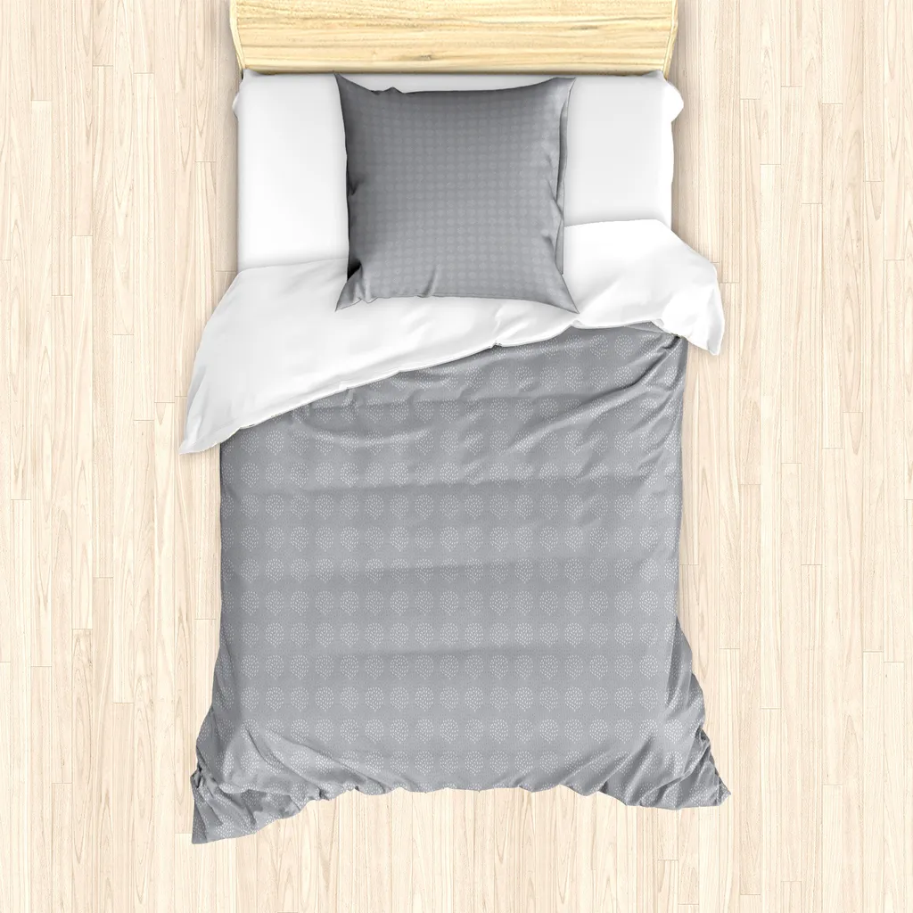 ABAKUHAUS Copripiumino 135x200 Viola-Blu Taupe Microfibra