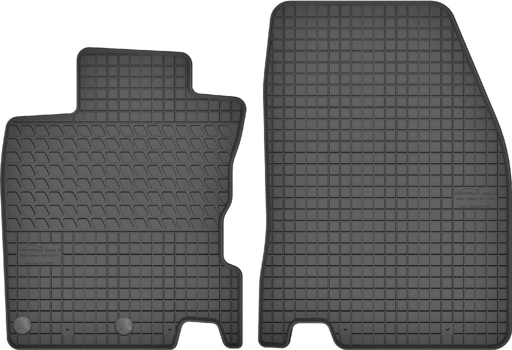 Vorne Gummimatten Gummi Fußmatten für Nissan Qashqai II