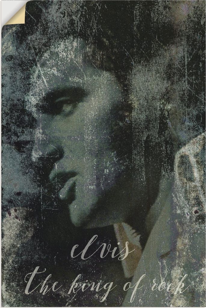 ARTland Wandbild, selbstklebend Elvis the King Größe: 20x30 cm