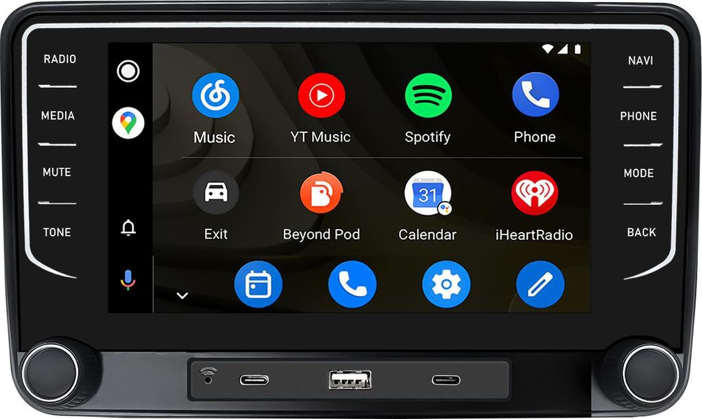 Android Autoradio 7 Zoll 128GB für VW Golf 5 6 Passat B6 B7 Produktbild 