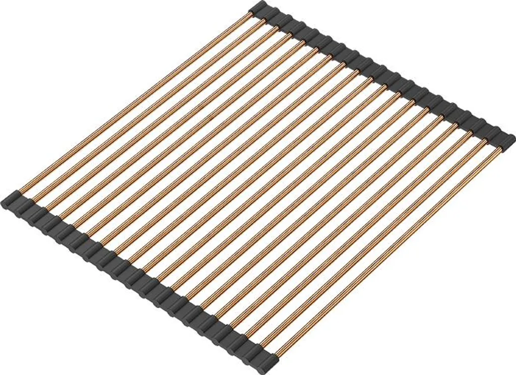 QUADRON QMAT Tappetino Lavello Scolapiatti Silicone Acciaio Rame 43x32