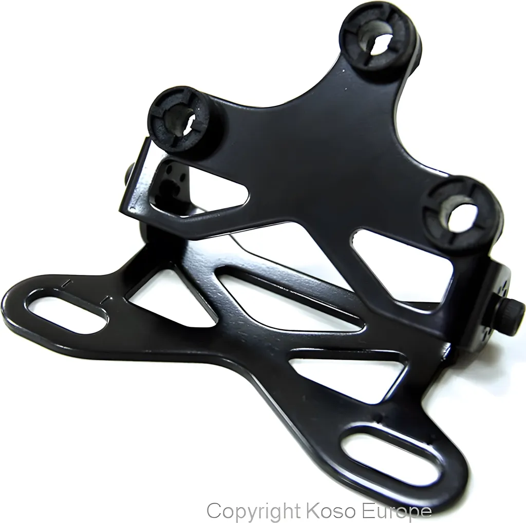 Staffa Koso compatibile con tachimetro RX1N - 2N, XR-SRN per montaggio su manubri da discesa, in metallo con angolo regolabile per Baja Retro RT, Baotian BT49QT-6A4 Benelli K2 anno 01 - 2010