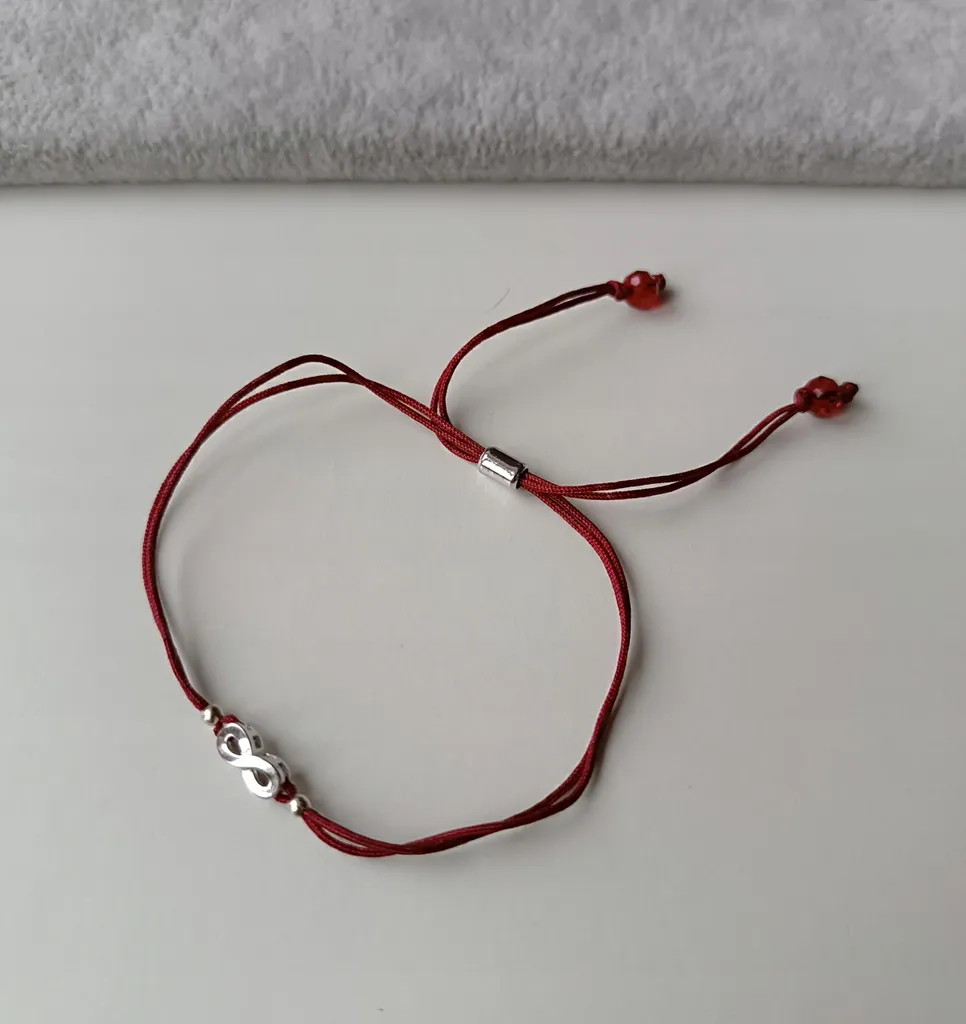 Bracciale Acciaio e Cordino Bordeaux - Qualità Certificata Cabala