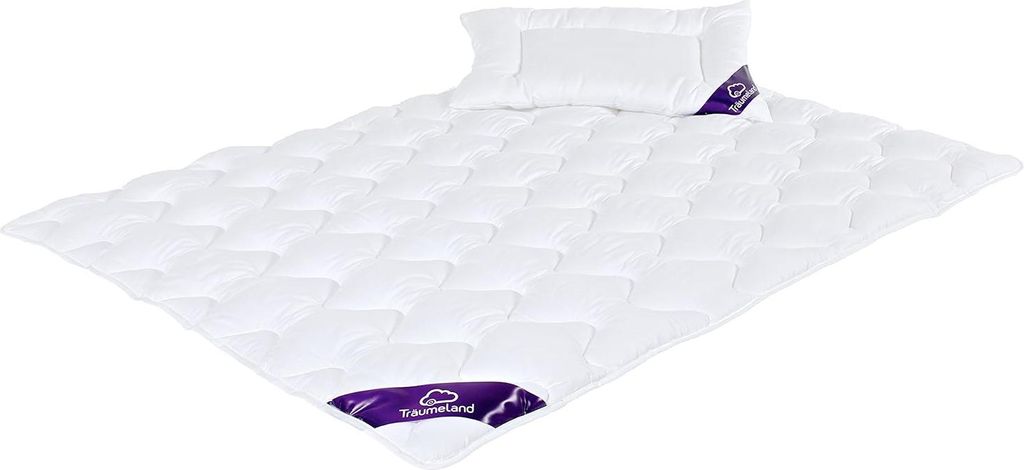 Träumeland T060301 Einziehdecken-Set Märchenweich: Decke (100 x 135 cm) und Kissen (40 60