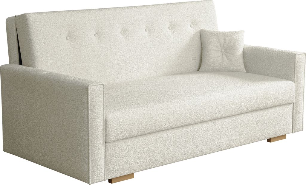 MIRJAN24 Schlafsofa Viva Sonic IV, Couch mit Schlaffunktion und Bettkasten, 4-Sitzer (Farbe: Coral 15)