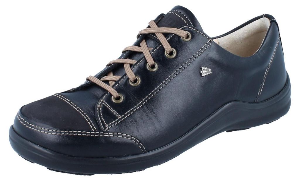 FINN COMFORT Soho Damen Schnürschuhe schwarz Glattleder - Produktbild 