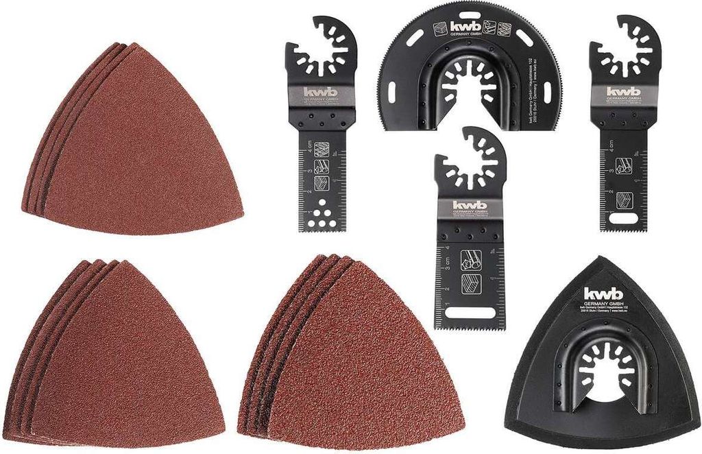 kwb by Einhell Multifunktionswerkzeug-Zubehör Multi-Tool-Set Ho,Me,Ku 17tlg.
